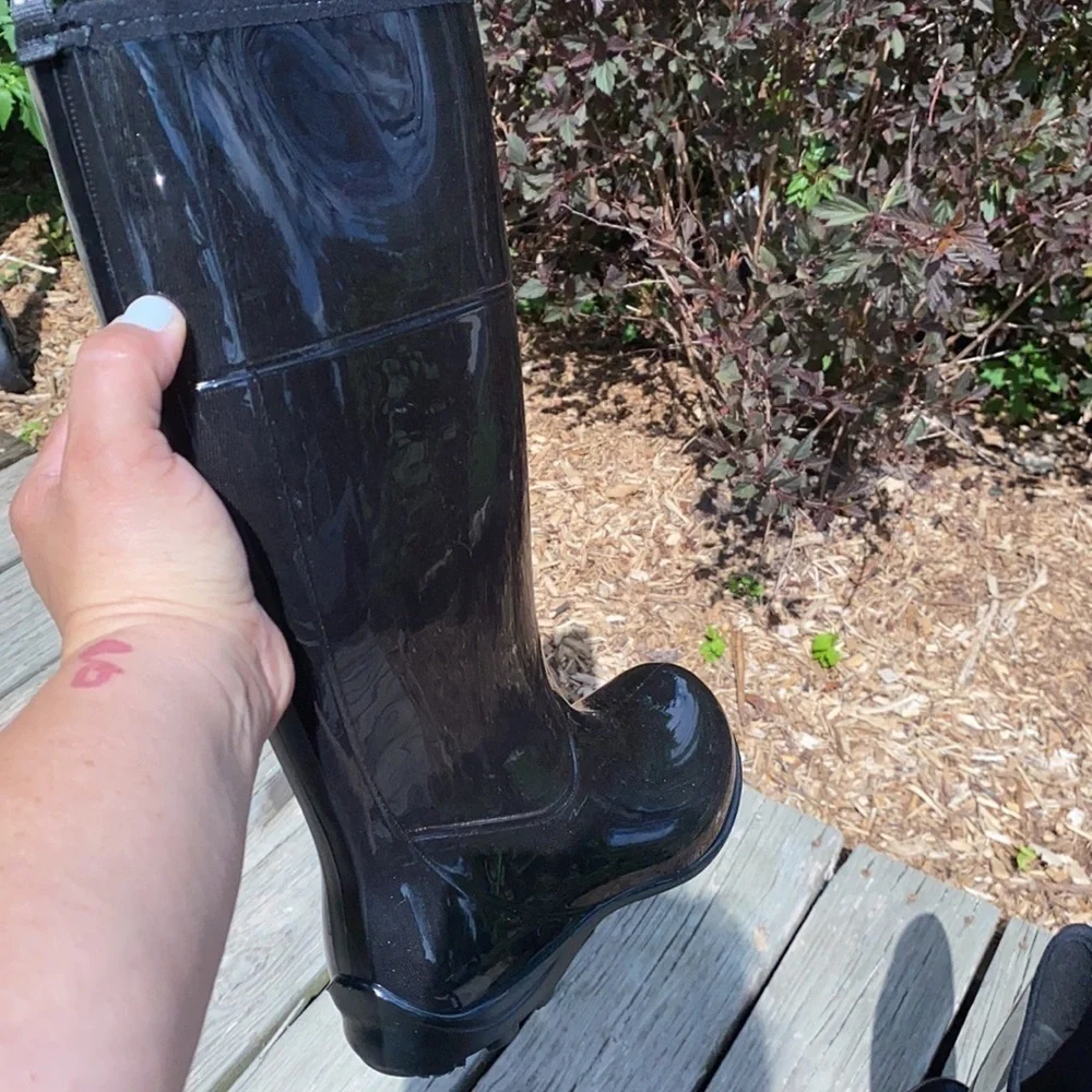 Kamik tall boots‎ black rain size 6 NEW